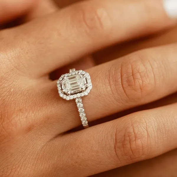 Silver_Alloy_Halo_Rectangular_Stone_Ring_For_Women