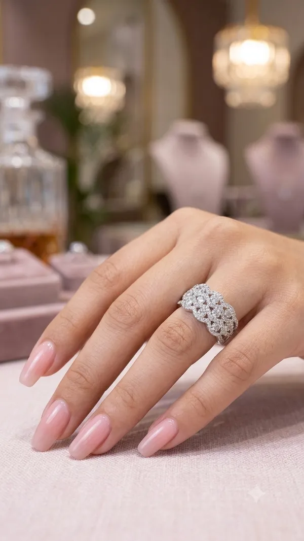 Silver_Alloy_Floral_Cluster_Stone_Ring_For_Women