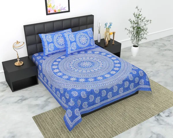 Carry_Blue_Chakara_Cotton_Mandala_Print_King_Size_Bedsheet_With_2_Pillow_Covers