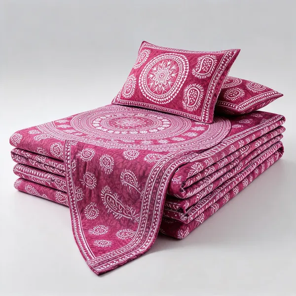 Carry_Pink_Chakra_Cotton_Mandala_Print_Double_Bedsheet_With_Pillow_Covers