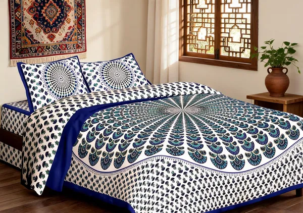 Mor_Pankh_Blue_Cotton_Mandala_Print__King_Size_Bedsheet_With_Pillow_Covers