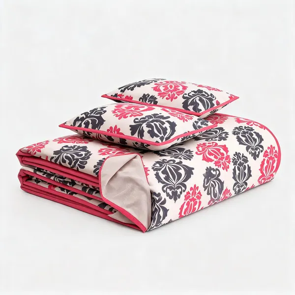 Pink_City_Pink_King_Size_Bedsheet_With_Pillow_Covers