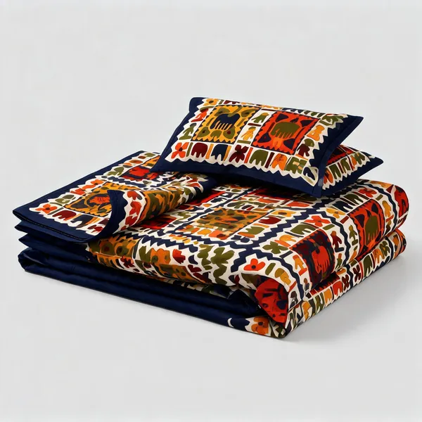 City_Hathi_Blue_Cotton_Bohemian_Elephant_Print_King_Size_Bedsheet_With_Pillow_Covers