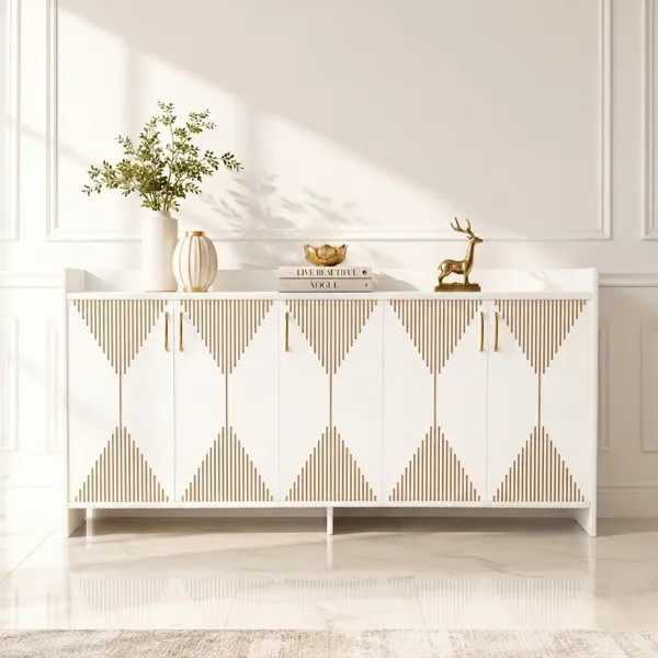 Spydercraft_Matte_Finish_Meko_Console_Table_Modern_White_Console_Table_Stylish_Storage_Cabinet_For_Living_Room_Entryway_Do_It_Yourself_Product