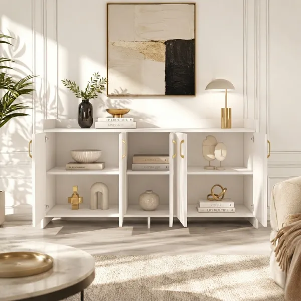 Spydercraft_Matte_Finish_Meko_Console_Table_Modern_White_Console_Table_Stylish_Storage_Cabinet_For_Living_Room_Entryway_Do_It_Yourself_Product