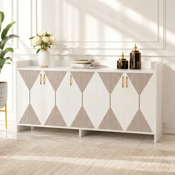Spydercraft_Matte_Finish_Meko_Console_Table_Modern_White_Console_Table_Stylish_Storage_Cabinet_For_Living_Room_Entryway_Do_It_Yourself_Product