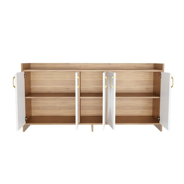 Spydercraft_Matte_Finish_Meko_Console_Table_Modern_Nice_Lyon_White_Console_Table_Stylish_Storage_Cabinet_For_Living_Room_Entryway_Do_It_Yourself_Product