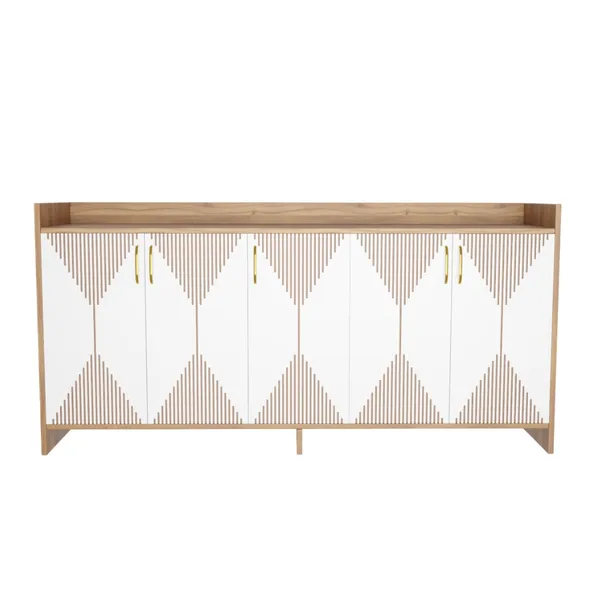 Spydercraft_Matte_Finish_Meko_Console_Table_Modern_Nice_Lyon_White_Console_Table_Stylish_Storage_Cabinet_For_Living_Room_Entryway_Do_It_Yourself_Product