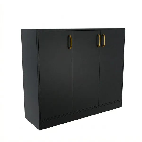 Spydercraft_Accent_Modern_Storage_Cabinet_With_Matte_Finish_And_Premium_Metal_Handles_Color_Black_Multipurpose_Cabinet