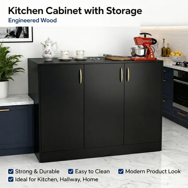 Spydercraft_Accent_Modern_Storage_Cabinet_With_Matte_Finish_And_Premium_Metal_Handles_Color_Black_Multipurpose_Cabinet
