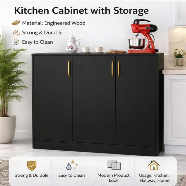Spydercraft_Accent_Modern_Storage_Cabinet_With_Matte_Finish_And_Premium_Metal_Handles_Color_Black_Multipurpose_Cabinet