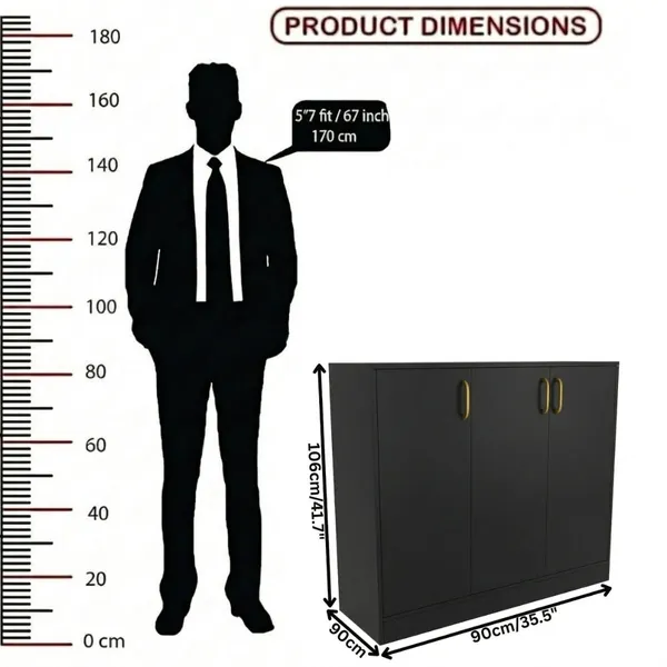 Spydercraft_Accent_Modern_Storage_Cabinet_With_Matte_Finish_And_Premium_Metal_Handles_Color_Black_Multipurpose_Cabinet