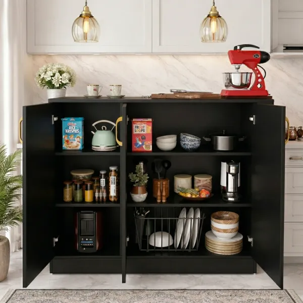 Spydercraft_Accent_Modern_Storage_Cabinet_With_Matte_Finish_And_Premium_Metal_Handles_Color_Black_Multipurpose_Cabinet