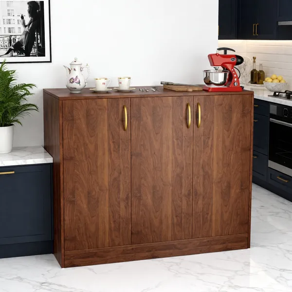 Spydercraft_Accent_Modern_Storage_Cabinet_With_Matte_Finish_And_Premium_Metal_Handles_Color_Columbian_Walnut_Multipurpose_Cabinet