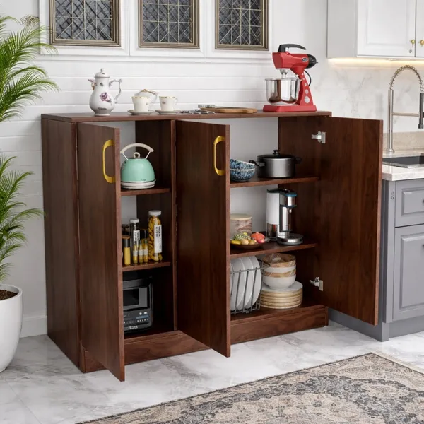 Spydercraft_Accent_Modern_Storage_Cabinet_With_Matte_Finish_And_Premium_Metal_Handles_Color_Columbian_Walnut_Multipurpose_Cabinet