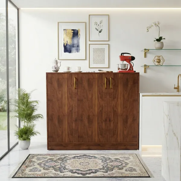 Spydercraft_Accent_Modern_Storage_Cabinet_With_Matte_Finish_And_Premium_Metal_Handles_Color_Columbian_Walnut_Multipurpose_Cabinet