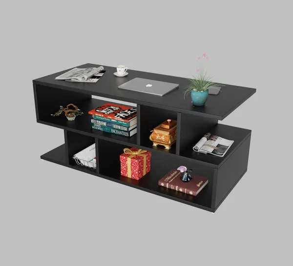Spyder_Craft_Zig_Zag_Multipurpose_Coffee_Table_Nesting_Center_Table_Round_Leisure_Table_Suitable_For_Bedside_Hallway_Living_Room_Finish_Color_Black_DIY_Do_It_Yourself