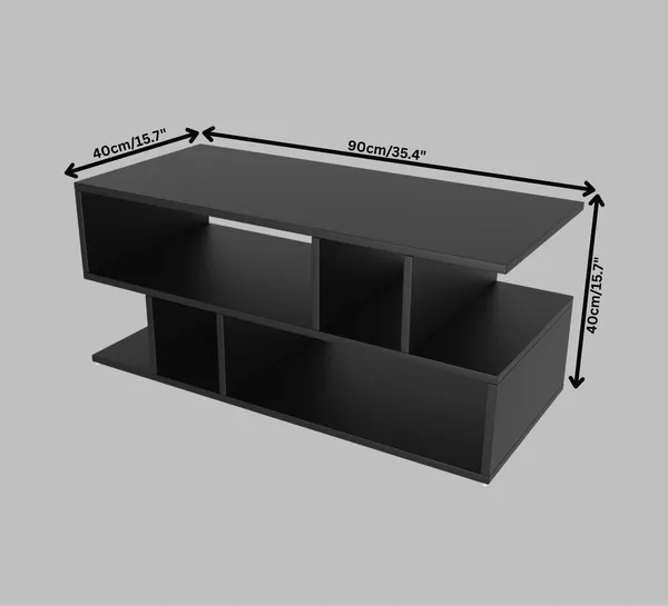 Spyder_Craft_Zig_Zag_Multipurpose_Coffee_Table_Nesting_Center_Table_Round_Leisure_Table_Suitable_For_Bedside_Hallway_Living_Room_Finish_Color_Black_DIY_Do_It_Yourself