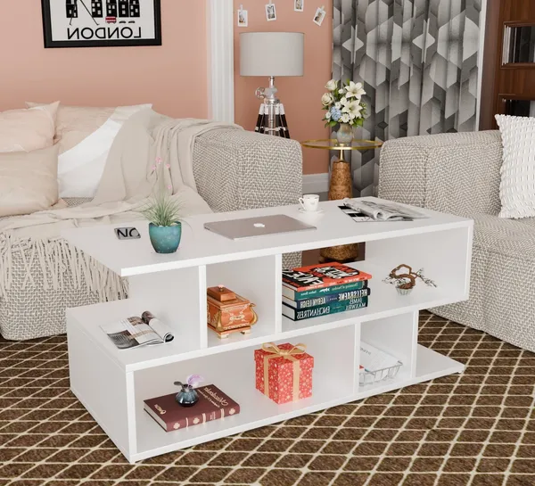 Spyder_Craft_Zig_Zag_Multipurpose_Coffee_Table_Nesting_Center_Table_Round_Leisure_Table_Suitable_For_Bedside_Hallway_Living_Room_Finish_Color_White_DIY_Do_It_Yourself