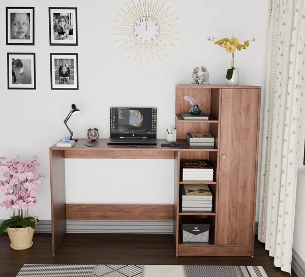 Spydercraft_Columbian_Walnut_Engineered_Wood_Dyna_Study_Table_With_Storage_Shelves_Modern_Multipurpose_Desk_With_Compact_Design