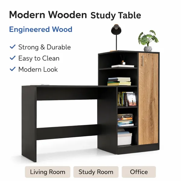 Spydercraft_Canyon_Oak_Black_Engineered_Wood_Dyna_Study_Table_With_Storage_Cabinet_Modern_Multipurpose_Desk_With_Shelves