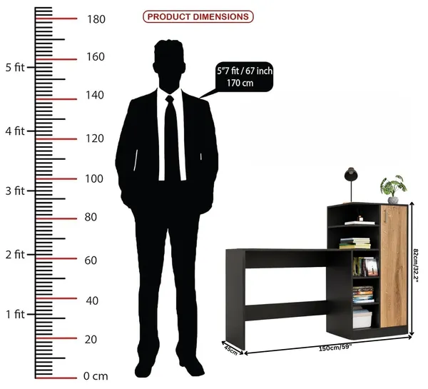 Spydercraft_Canyon_Oak_Black_Engineered_Wood_Dyna_Study_Table_With_Storage_Cabinet_Modern_Multipurpose_Desk_With_Shelves