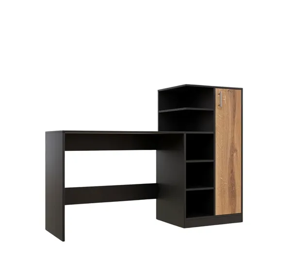 Spydercraft_Canyon_Oak_Black_Engineered_Wood_Dyna_Study_Table_With_Storage_Cabinet_Modern_Multipurpose_Desk_With_Shelves