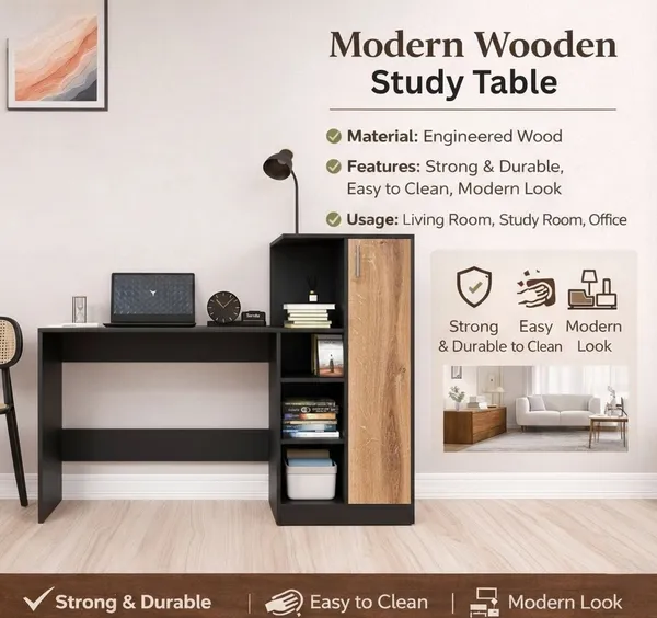 Spydercraft_Canyon_Oak_Black_Engineered_Wood_Dyna_Study_Table_With_Storage_Cabinet_Modern_Multipurpose_Desk_With_Shelves