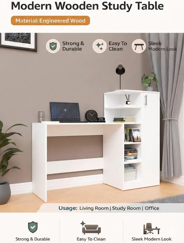 Spydercraft_White_Engineered_Wood_Dyna_Study_Table_With_Storage_Cabinet_Modern_Multipurpose_Desk_With_Shelves