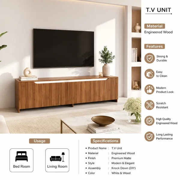 Spyder_Craft_A9_Tv_Unit_Modern_Free_Standing_Tv_Stand_180Cm_Miniature_Walnut