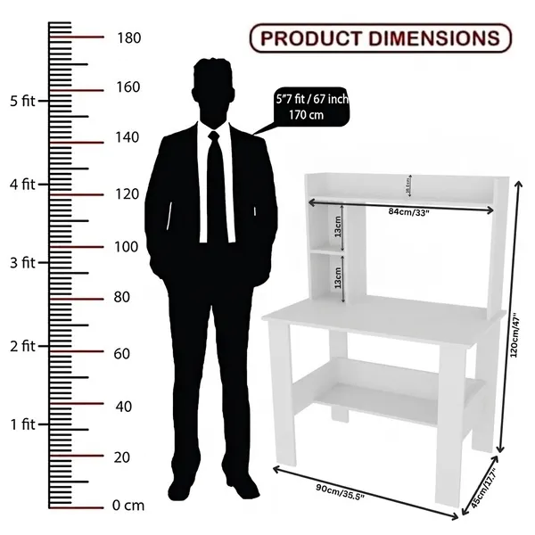 Spydercraft_Modern_Daisy_Study_Table|_Colo:_White