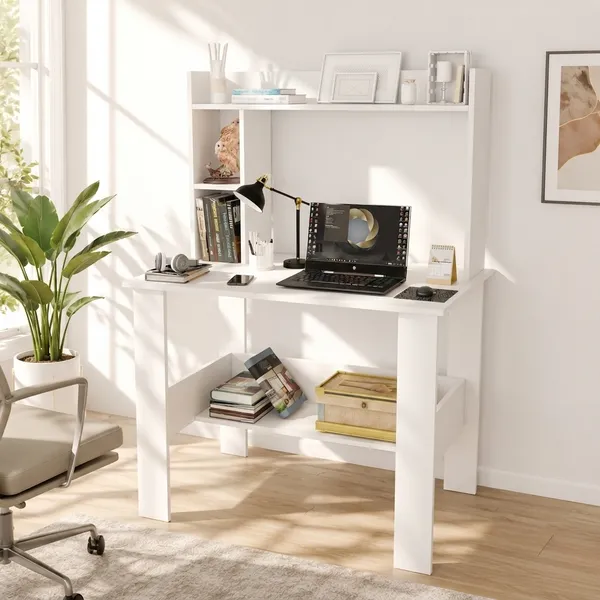 Spydercraft_Modern_Daisy_Study_Table|_Colo:_White