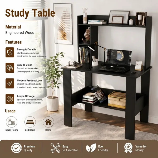 Spydercraft_Modern_Daisy_Study_Table|_Color:_Black