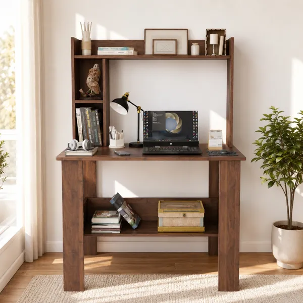 Spydercraft_Modern_Daisy_Study_Table|_Color:_Columbian_Walnut