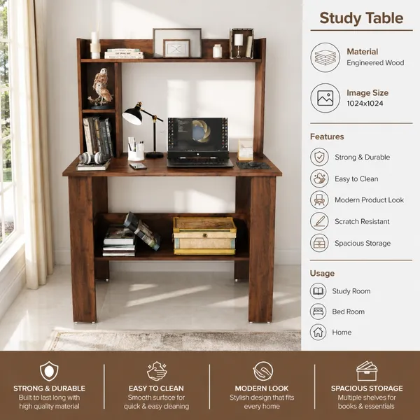 Spydercraft_Modern_Daisy_Study_Table|_Color:_Columbian_Walnut
