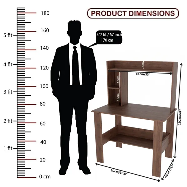 Spydercraft_Modern_Daisy_Study_Table|_Color:_Columbian_Walnut