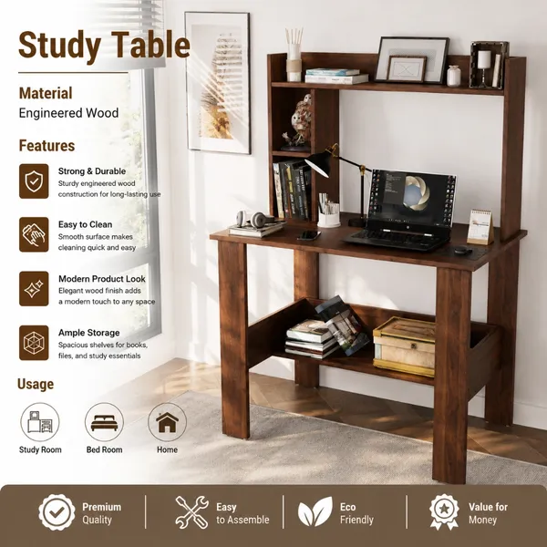 Spydercraft_Modern_Daisy_Study_Table|_Color:_Columbian_Walnut