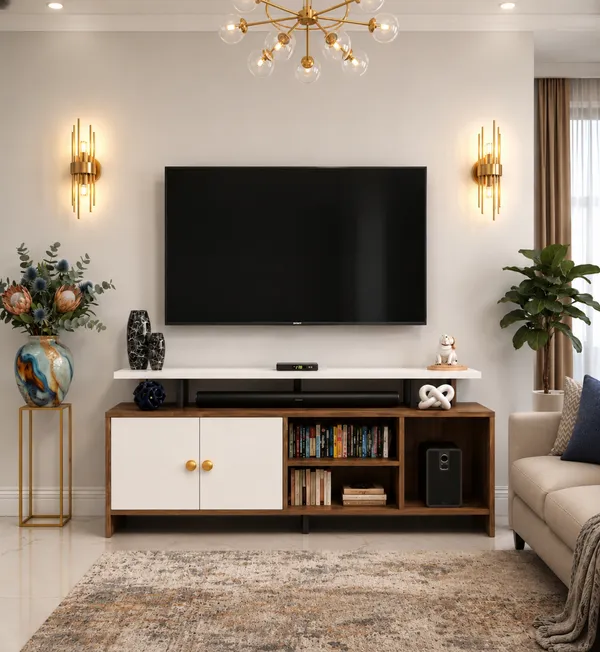 Spydercraft_Multipurpose_Modern_Marbay_TV_Unit_With_Storage_Display_Shelf_Space_Saving_Entertainment_Console_(Color:_Noce_Lyon_and_White)