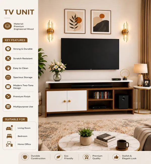Spydercraft_Multipurpose_Modern_Marbay_TV_Unit_With_Storage_Display_Shelf_Space_Saving_Entertainment_Console_(Color:_Noce_Lyon_and_White)