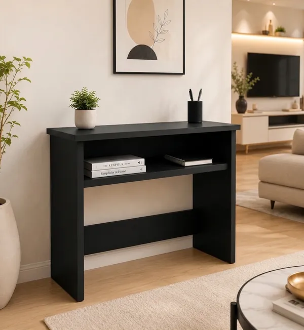 Spydercraft_NOVA_Study_Table_|_Black_Finish_|_Modern_Wooden_Study_Desk_for_Home_&_Office_|_Computer_Table_with_Storage_Shelf_|_DIY_Assembly