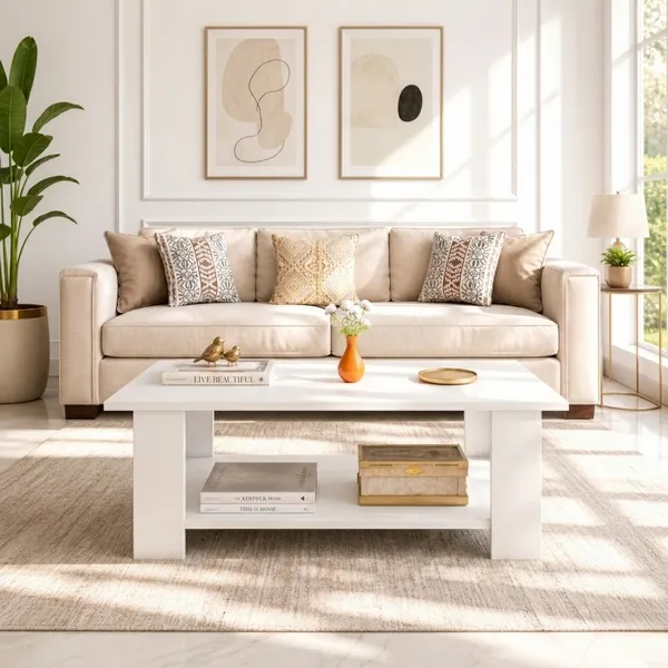Spydercraft_Peony_Coffee_Table_|_Modern_White_Coffee_Table_with_Open_Storage_Shelf_for_Living_Room