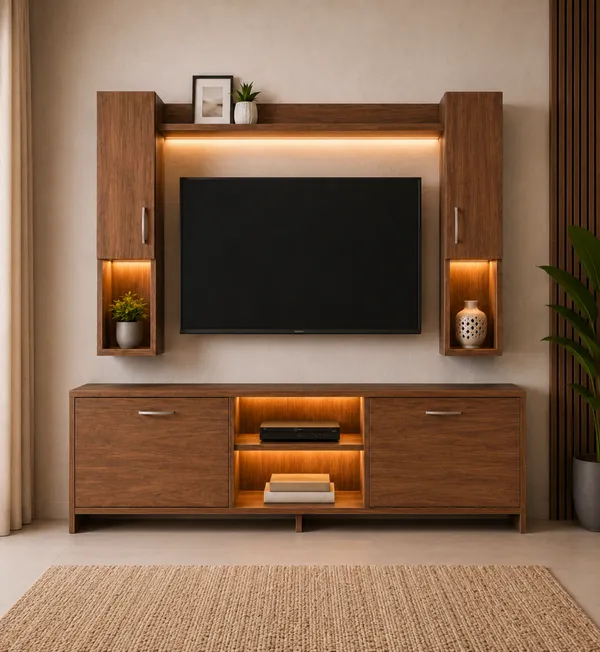 Spyder_Home_Decor_Craft_Matte_Finish_M5_Tv_Unit_With_Wall_Shelf_Wall_Mounted_With_Shelf_Modern_Leg_180Cm_Color_Nice_Lyon_Assembly_DIY_Do_It_Yourself