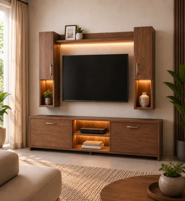 Spyder_Home_Decor_Craft_Matte_Finish_M5_Tv_Unit_With_Wall_Shelf_Wall_Mounted_With_Shelf_Modern_Leg_180Cm_Color_Nice_Lyon_Assembly_DIY_Do_It_Yourself
