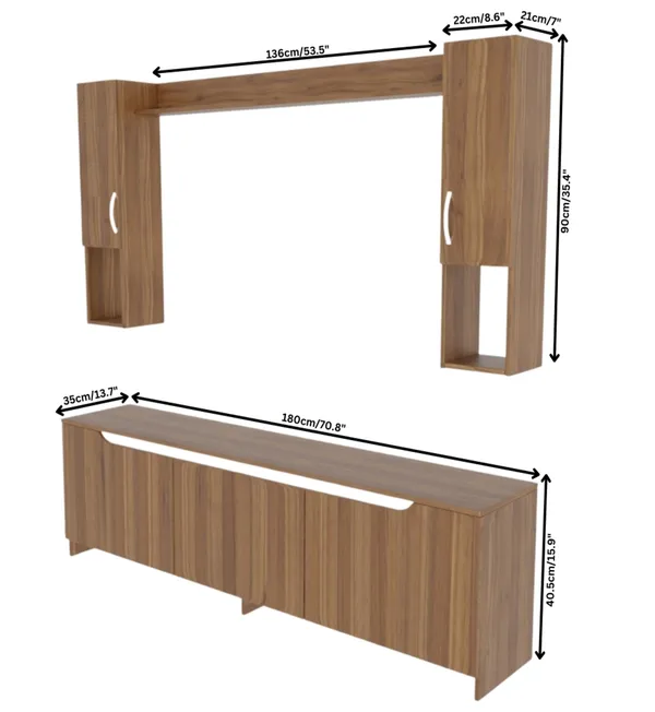 Spyder_Craft_Matte_Finish_M5_Tv_Unit_With_Wall_Shelf_Tv_Stand_With_Wall_Mounted_With_Shelf_For_Living_Room_And_Bedroom_Color_White_Miniature_Walnut_Assembly_DIY_Do_It_Yourself