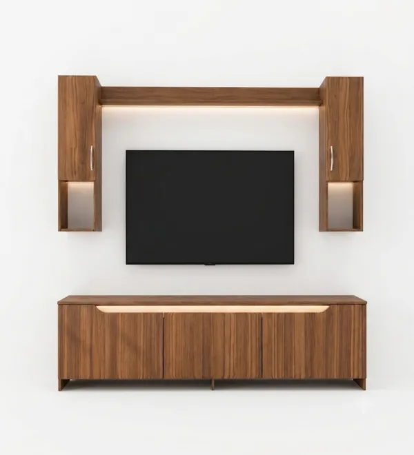 Spyder_Craft_Matte_Finish_M5_Tv_Unit_With_Wall_Shelf_Tv_Stand_With_Wall_Mounted_With_Shelf_For_Living_Room_And_Bedroom_Color_White_Miniature_Walnut_Assembly_DIY_Do_It_Yourself