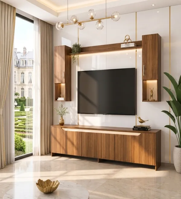 Spyder_Craft_Matte_Finish_M5_Tv_Unit_With_Wall_Shelf_Tv_Stand_With_Wall_Mounted_With_Shelf_For_Living_Room_And_Bedroom_Color_White_Miniature_Walnut_Assembly_DIY_Do_It_Yourself