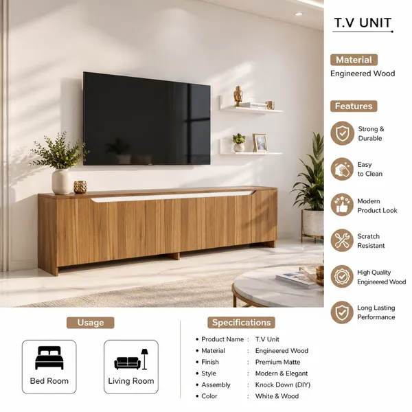 Spyder_Craft_D1_Tv_Unit_Modern_Free_Standing_Tv_Stand_180Cm_Miniature_Walnut_White_Tan