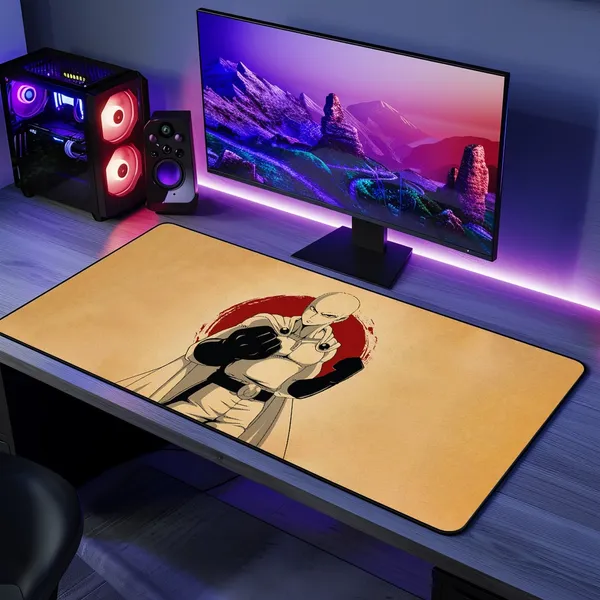 Lycra_Anime_Saitama_Punch_Multicolor_Deskmat