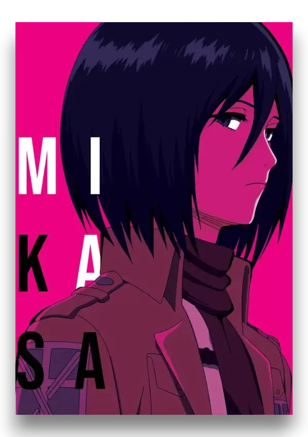 Mikasa_Ackerman_Matte_Anime_Poster_-_Pack_Of_7