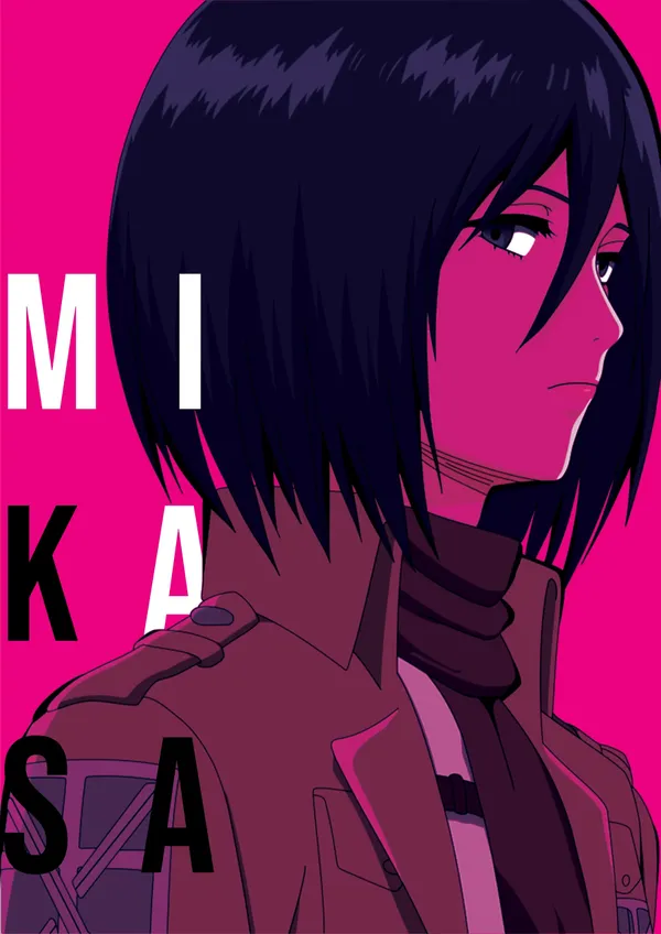 Mikasa_Ackerman_Matte_Anime_Poster_-_Pack_Of_7